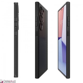 Spigen Liquid Air dėklas - juodas (Samsung S24 Ultra)